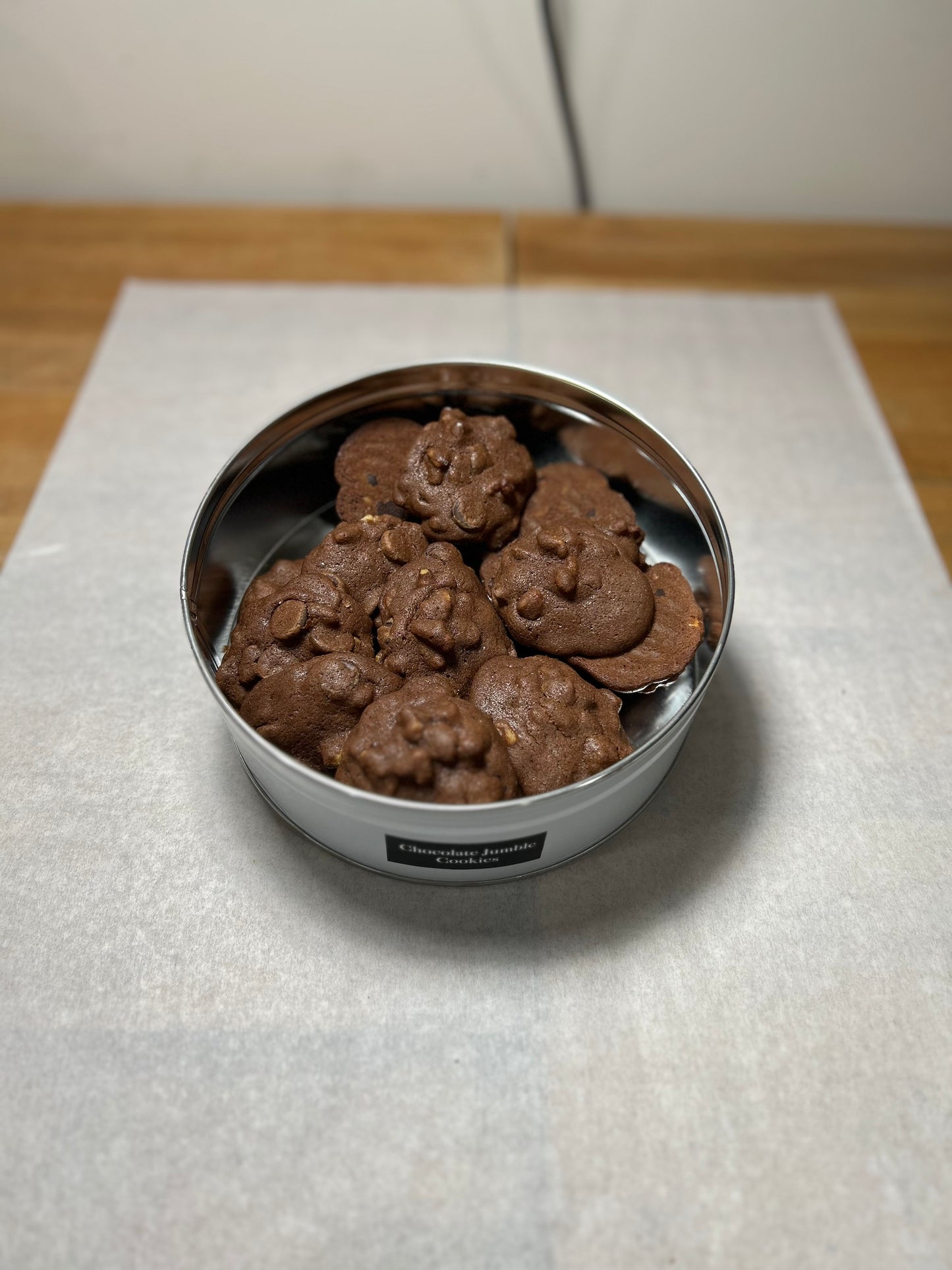 Chocolate jumble cookies