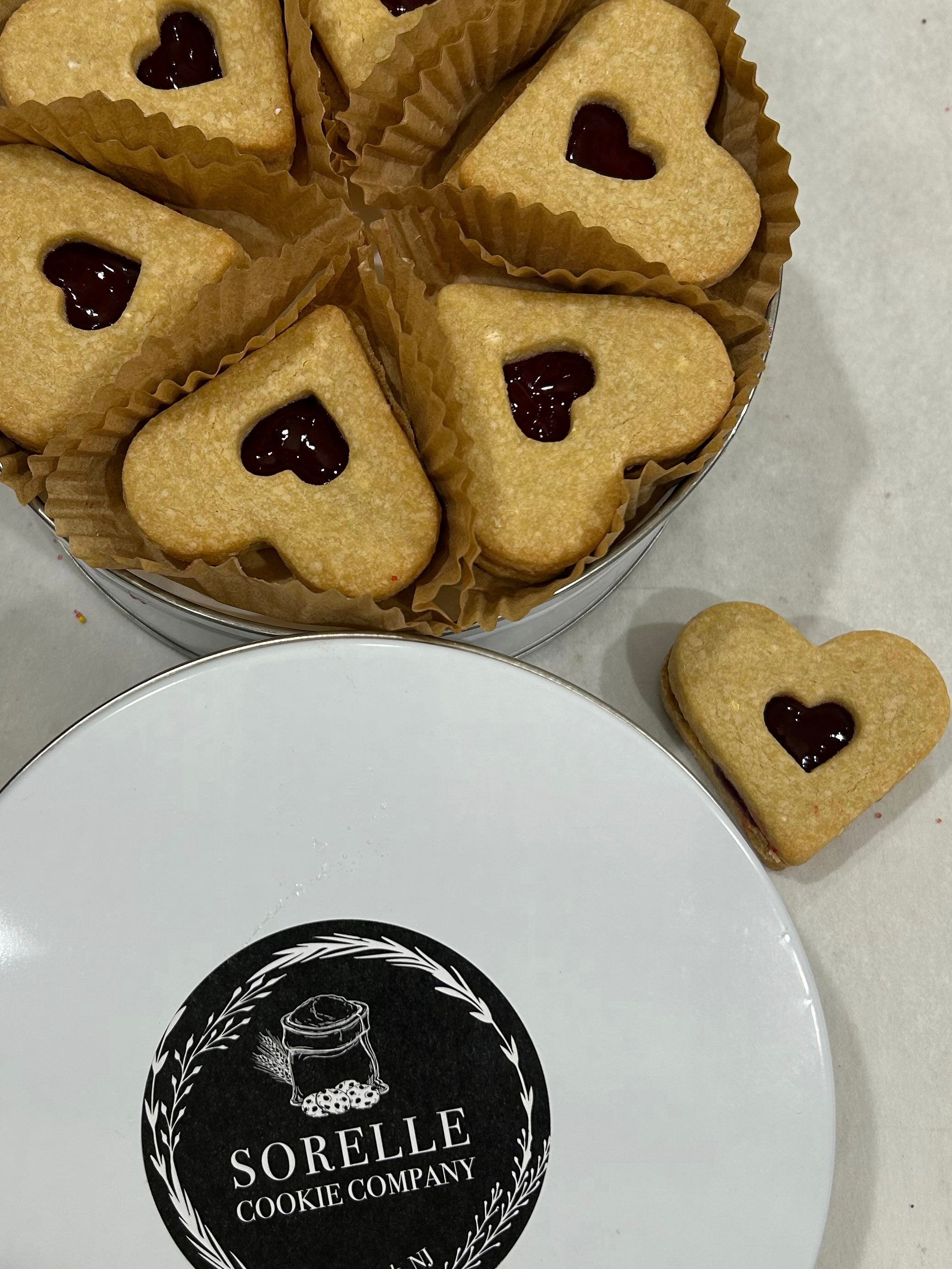 Heart Linzer Cookies