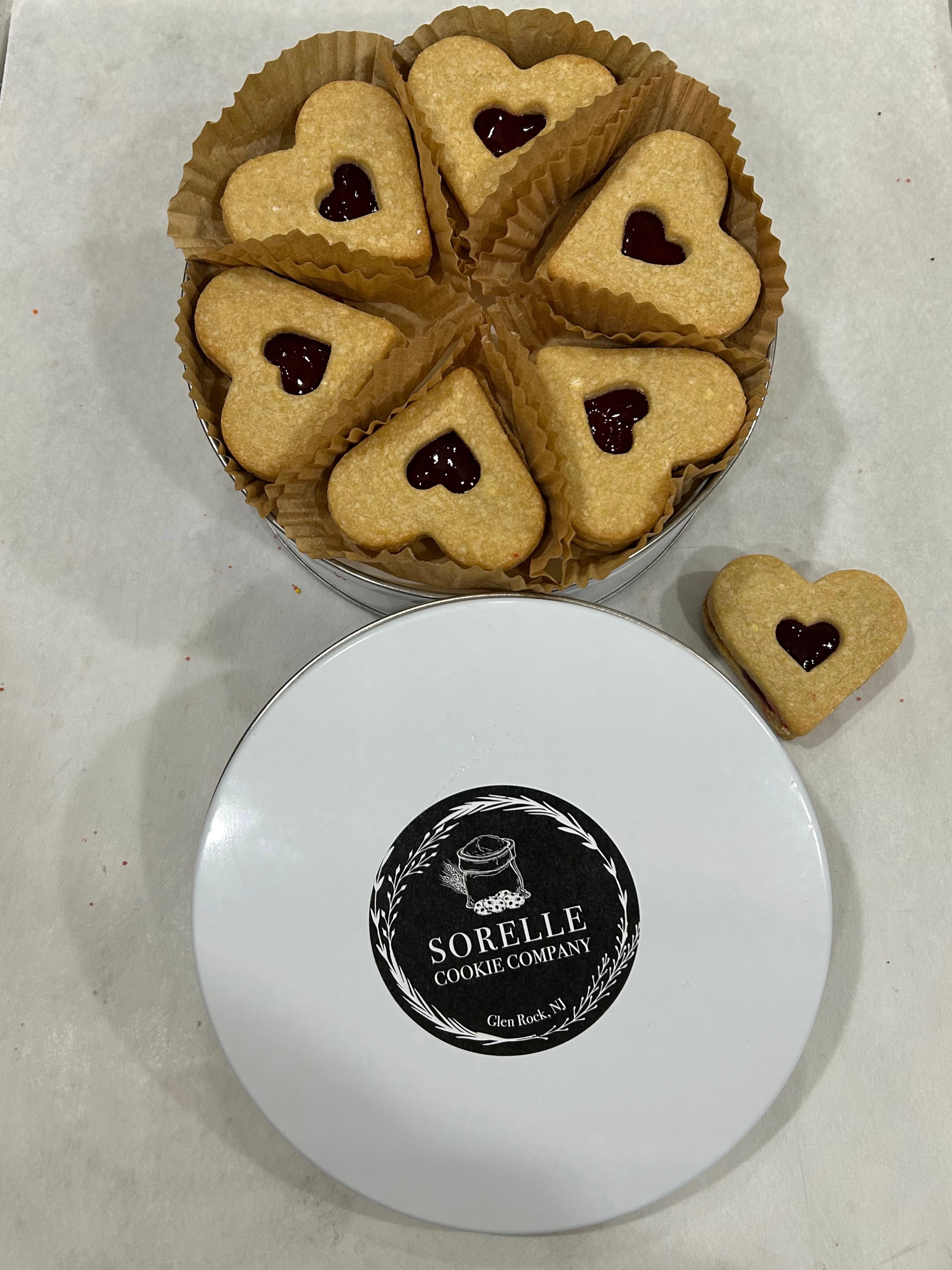 Heart Linzer Cookies